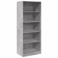 vidaXL Armadio Grigio Cemento 80x50x200 cm in Legno tecnico - Vista aggiuntiva 2
