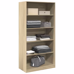 vidaXL Armadio Rovere Sonoma 100x50x200 cm in Legno tecnico - Vista aggiuntiva 3