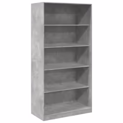 vidaXL Armadio Grigio Cemento 100x50x200 cm in Legno tecnico - Vista aggiuntiva 2