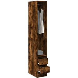 Armadio Rovere Fumo 30x50x200 cm in Legno Multistrato Vidaxl 934520