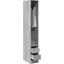 Armadio Grigio Sonoma 30x50x200 cm in Legno Multistrato Vidaxl 539296