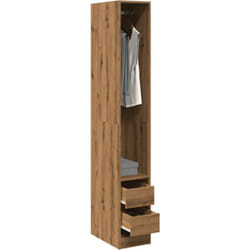 Armadio Rovere Artigianale 30x50x200 cm in Legno Multistrato Vidaxl 823345