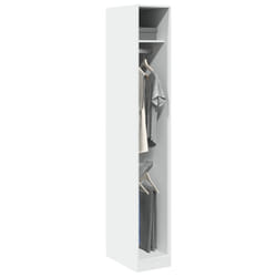 vidaXL Armadio Bianco 30x50x200 cm in Legno Multistrato