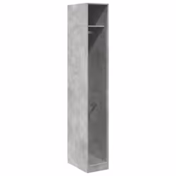 vidaXL Armadio Grigio Cemento 30x50x200 cm in Legno Multistrato - Vista aggiuntiva 2