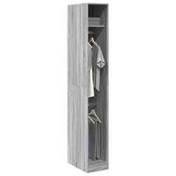 vidaXL Armadio Grigio Sonoma 30x50x200 cm in Legno Multistrato