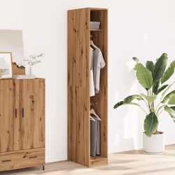 vidaXL Armadio Rovere Artigianale 30x50x200 cm in Legno Multistrato - Vista aggiuntiva 3