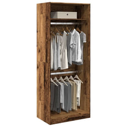 vidaXL Armadio Legno Antico 80x50x200 cm in Legno Multistrato