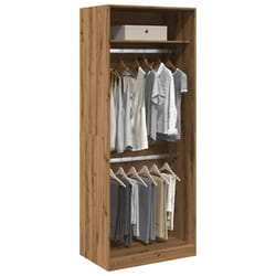 vidaXL Armadio Rovere Artigianale 80x50x200 cm in Legno Multistrato