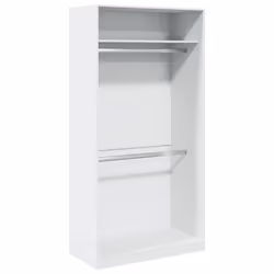 vidaXL Armadio Bianco 100x50x200 cm in Legno Multistrato - Vista aggiuntiva 2