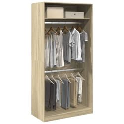 vidaXL Armadio Rovere Sonoma 100x50x200 cm in Legno Multistrato
