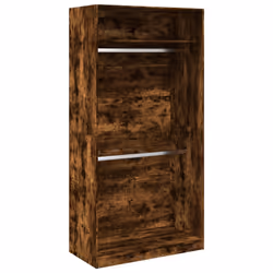 vidaXL Armadio Rovere Fumo 100x50x200 cm in Legno Multistrato - Vista aggiuntiva 2
