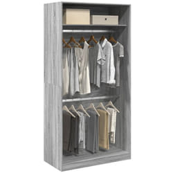 Armadio Grigio Sonoma 100x50x200 cm in Legno Multistrato - Vidaxl