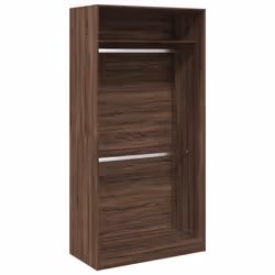 vidaXL Armadio Rovere Marrone 100x50x200 cm in Legno Multistrato - Vista aggiuntiva 2
