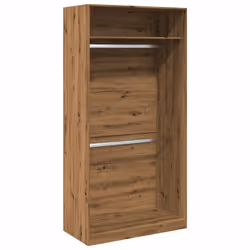 vidaXL Armadio Rovere Artigianale 100x50x200 cm in Legno Multistrato - Vista aggiuntiva 2