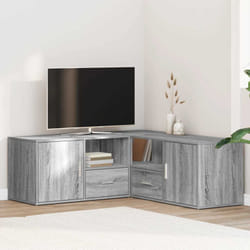 Mobile Angolare Grigio Sonoma 200x40x45cm in Truciolato Vidaxl 874695