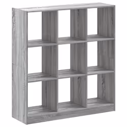 vidaXL Libreria Grigio Sonoma 102x32x108 cm in Legno Multistrato - Vista aggiuntiva 2
