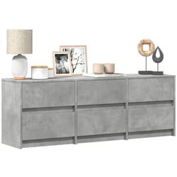 Mobile Porta tv con led Grigio Cemento 140x34x50cm Truciolato Vidaxl 201818