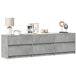 Vidaxl - Mobile Porta tv con led Grigio Cemento 180x34x50cm Truciolato 354001