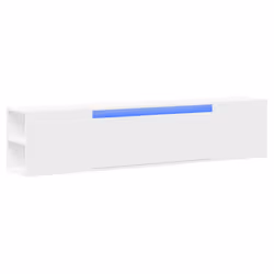 vidaXL Mobile TV a Parete con LED Bianco 180x31x39,5 cm - Vista aggiuntiva 3