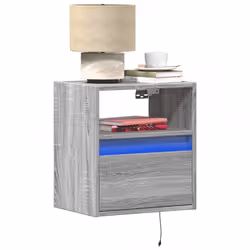 VidaXL 3307985 comodino Quercia