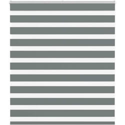 vidaXL Tenda a Rullo Zebra Larghezza Tessuto 130,9 cm Poliestere
