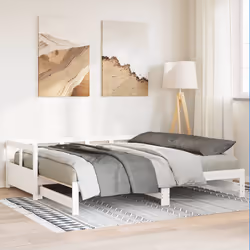 VidaXL 854953 divano Divano letto Bianco - Vista aggiuntiva 4