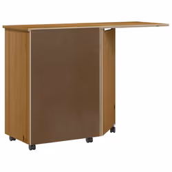 VidaXL 4015791 schedario e accessori Pino, Plastica, Legno Marrone, Bianco - Vista aggiuntiva 5