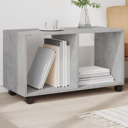 Vidaxl - Mobiletto con Ruote Grigio Cemento 72x33x42,5 cm in Truciolato