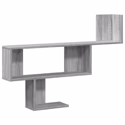 vidaXL Scaffale a Muro Grigio Sonoma 100x15x70 cm in Truciolato - Vista aggiuntiva 2