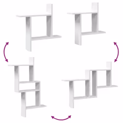 VidaXL 853254 scaffale Legno Bianco - Vista aggiuntiva 6