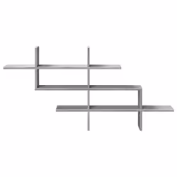 VidaXL 853268 scaffale Legno Grigio - Vista aggiuntiva 4