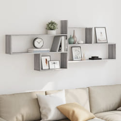 vidaXL Mensola a Parete Grigio Sonoma 167,5x18x68 cm in Truciolato