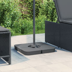 Set Base per Ombrellone 4 pz con Supporto a Croce 100 kg pp - Vidaxl