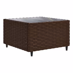 VidaXL Set Mobili da Giardino 6pz con Cuscini in Polyrattan Marrone - Vista aggiuntiva 5