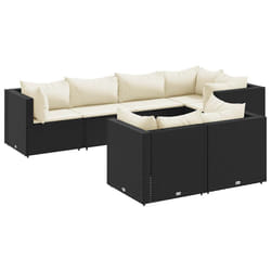 VidaXL 3308184 set mobili da esterno Crema, Bianco
