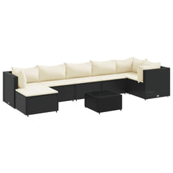 VidaXL 3308232 set mobili da esterno Crema, Bianco