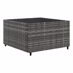 VidaXL Set Divano da Giardino 9 pz con Cuscini Grigio in Polyrattan - Vista aggiuntiva 5