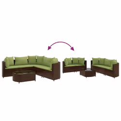 VidaXL 3308422 set mobili da esterno Verde - Vista aggiuntiva 6