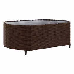VidaXL Set Divani da Giardino 7 pz con Cuscini Marrone in Polyrattan - Vista aggiuntiva 5