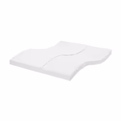 VidaXL 4016660, Dimensione Super king, High density foam mattress, Bianco, 1800 mm, 2200 mm, 100 mm