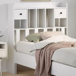 VidaXL 855524 testiera e pedana Bianco - Vista aggiuntiva 2