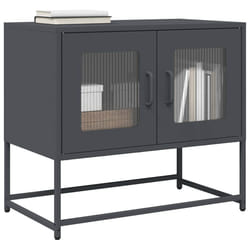 vidaXL Mobile TV Antracite 68x39x60,5 cm in Acciaio Laminato a Freddo