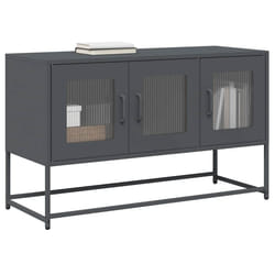 vidaXL Mobile TV Antracite 100,5x39x60,5 cm Acciaio Laminato a Freddo