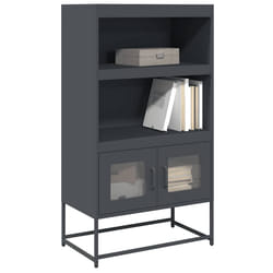vidaXL Credenza Antracite 68x39x123 cm Acciaio