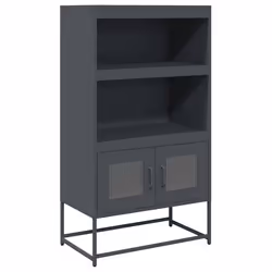 vidaXL Credenza Antracite 68x39x123 cm Acciaio - Vista aggiuntiva 2