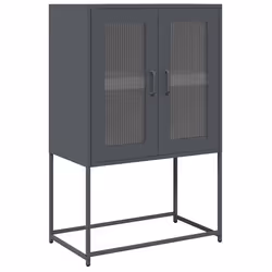 vidaXL Credenza Antracite 68x39x107 cm Acciaio - Vista aggiuntiva 2