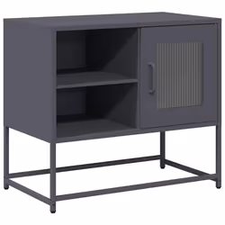 vidaXL Mobile TV Antracite 68x39x60,5 cm in Acciaio - Vista aggiuntiva 2