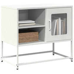 vidaXL Mobile TV Bianco 68x39x60,5 cm in Acciaio