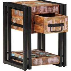 Vidaxl - Comodino 40x40x40 cm in Legno Massello Recuperato