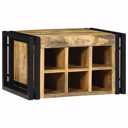 vidaXL Portabottiglie 46 x 35 x 27.5 cm Legno massello di mango - Vista aggiuntiva 3